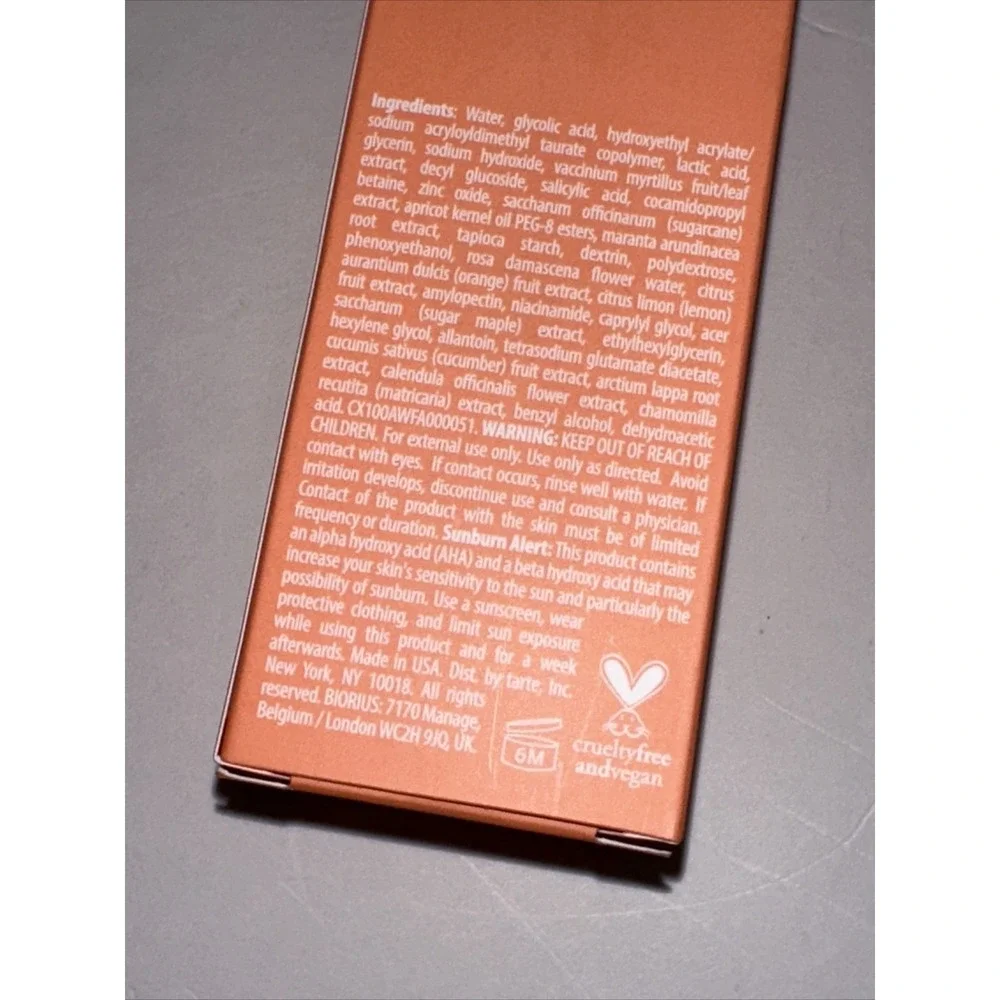 Awake by Tarte Brightening in a Bottle Facial Mask 25%‎ AHA 2% BHA 50ml 1.69oz